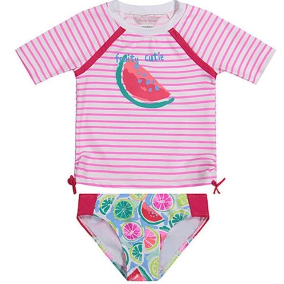 Tommy Bahama Other - NWT Tommy Bahama Girls Rash Guard Swim Set  2T Watermelon UPF 50+